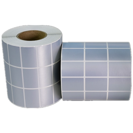 25*8 10 15 20银色标签纸 消银龙标贴 哑银不干胶标签 PET防水标