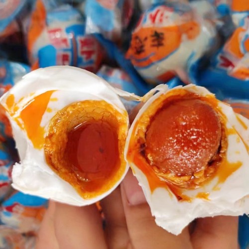 微山湖咸鸭蛋正宗红心流油整箱