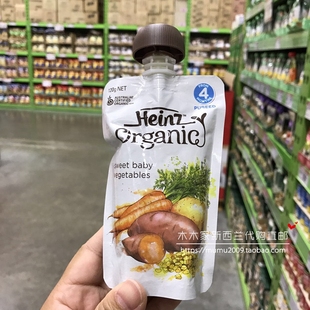 有机亨氏果泥宝宝辅食水果泥蔬菜果汁泥吸吸乐 新西兰直邮 Heinz