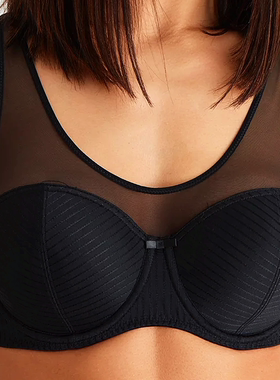 B25 英国上托女内衣全罩杯抹胸大码薄款文胸70C75A80ABG90E95B