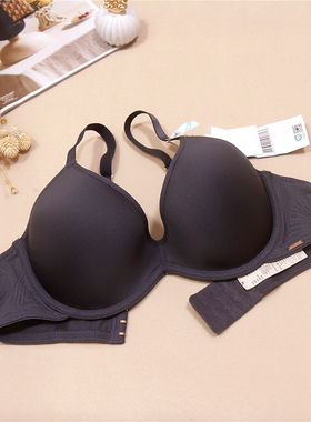 B3 欧美大码光面无痕内衣胸大显小聚拢收副乳文胸胸罩75DE80F85B