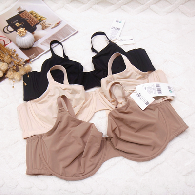 T6 法式内衣女超薄性感纯欲胸罩薄款钢圈无海绵爽滑舒适大码文胸