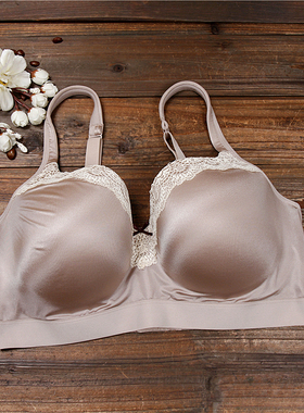 A26 欧美单大码女光面收副乳全罩杯文胸85FH90E95CDFG100EG105CDF