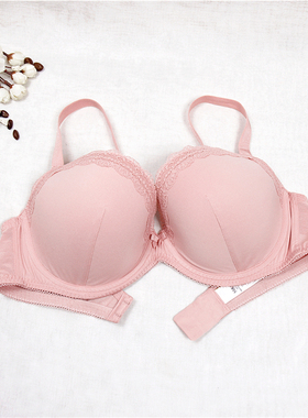 A16 媛媛欧美性感黑色上托内衣 M*S大码透气薄款文胸75BD85DE90H