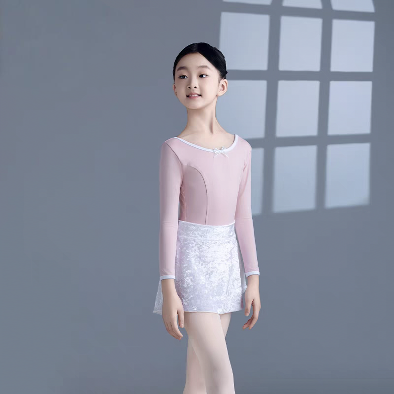 儿童舞蹈服长袖春季芭蕾舞练功服女生体操服中国舞形体服少儿新款