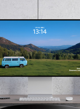 青山旅行车 绿色大自然 治愈风景 电脑mac手机ipad壁纸watch壁纸