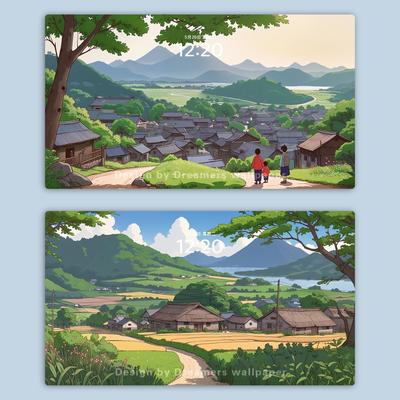 【2张】超治愈乡村电脑壁纸 手机壁纸mac电脑壁纸ipad平板壁纸