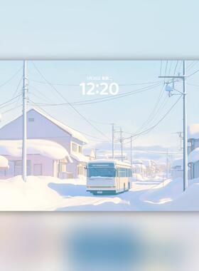 漫画壁纸雪景动漫高清电脑壁纸手机壁纸mac电脑壁纸ipad平板壁纸