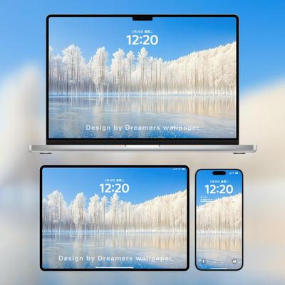 【2张】超治愈冰雪高清电脑壁纸手机壁纸mac电脑壁纸ipad平板壁纸