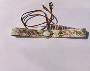 古装头饰夫人太太抹额发带额头绑带汉服古代汉服古风头饰紫色演出