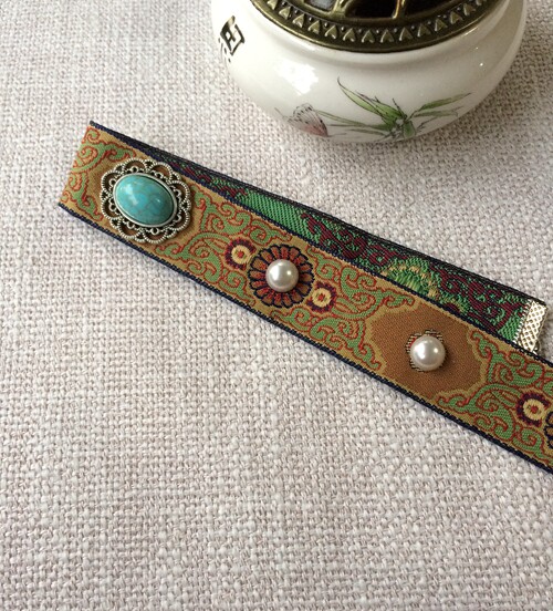 老夫人抹额古装头饰眉心眉头女额头发带古风绑带古代少奶奶老太太