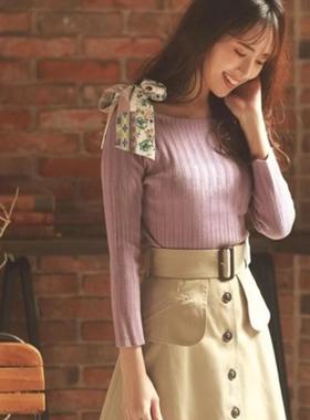 纯元 出口日单 sw** ingle 前开扣半身裙 无腰带