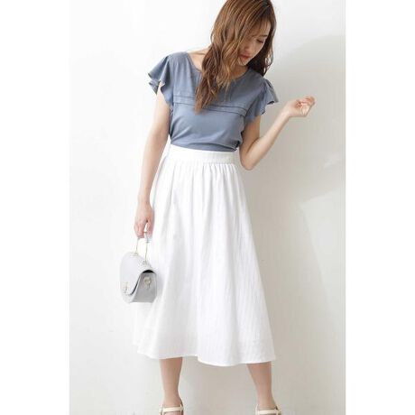 夏款  日本原单 PROPORTION*BD  拼接连衣裙小飞袖