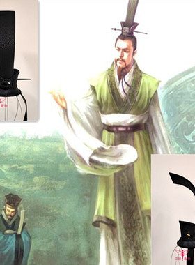 古装汉服头饰三国刘备男