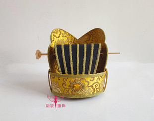 古装男款帽子古代七梁冠帽大臣帽汉唐汉朝结婚司仪新郎礼帽多色27