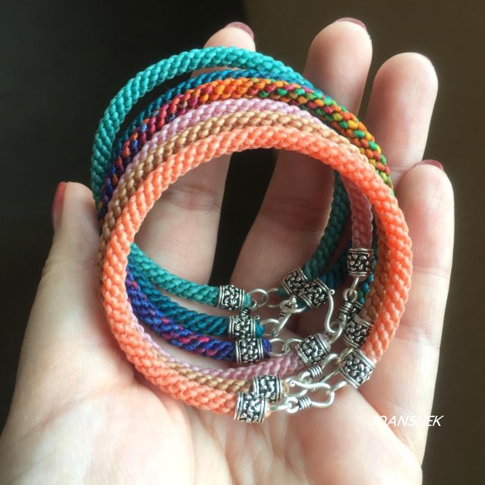 diy泰国玉米结自编体验粉色蜡线