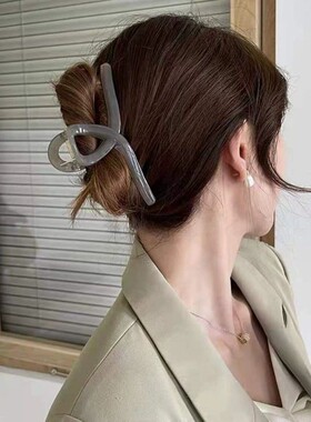 大号新款女士高级感发夹后脑勺塑料盘发女头发抓夹鲨鱼夹夹子发饰