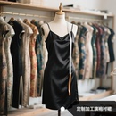 江南裁缝店 来料加工定制真丝绵绸棉麻旗袍衬裙吊带裙打底裙20101