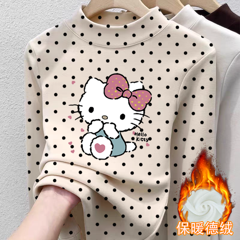 双面德绒女童半高领长袖T恤秋冬季新款中大儿童宝宝洋气保暖上衣,童装/婴儿装/亲子装,保暖上装,淘宝优惠券,粉丝福利购,淘宝优惠卷