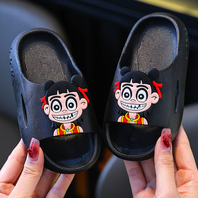 2025新款卡通哪咤儿童拖鞋男童夏