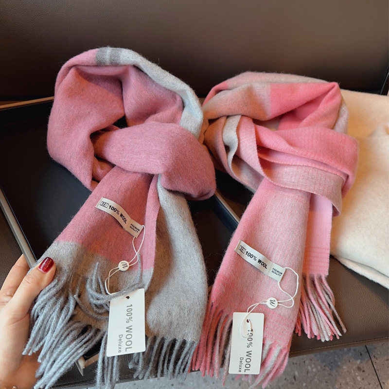wool100%纯羊毛围巾高级感全派粉色披肩长条保暖女秋冬季双面围脖,服饰配件/皮带/帽子/围巾,围巾/丝巾/披肩,淘宝优惠券,粉丝福利购,淘宝优惠卷