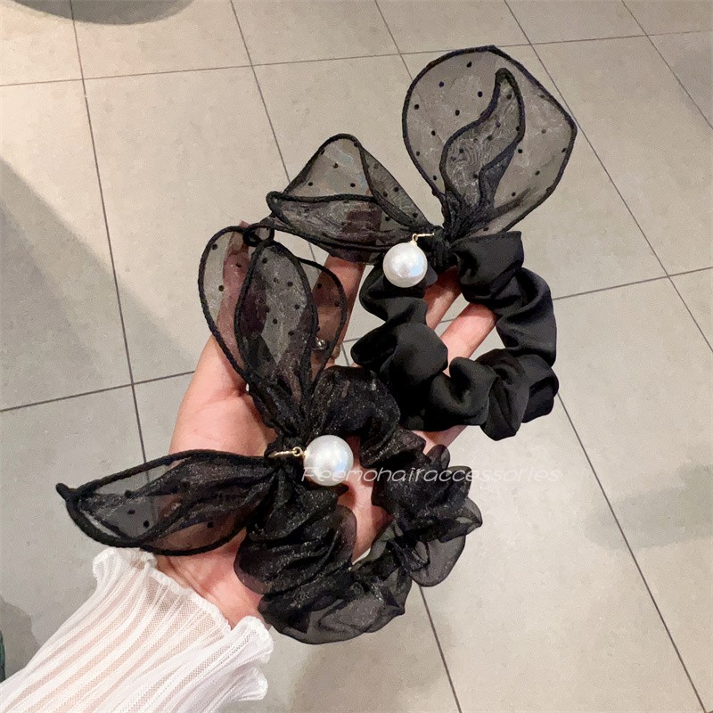 妃曼发绳蕾丝布料韩版