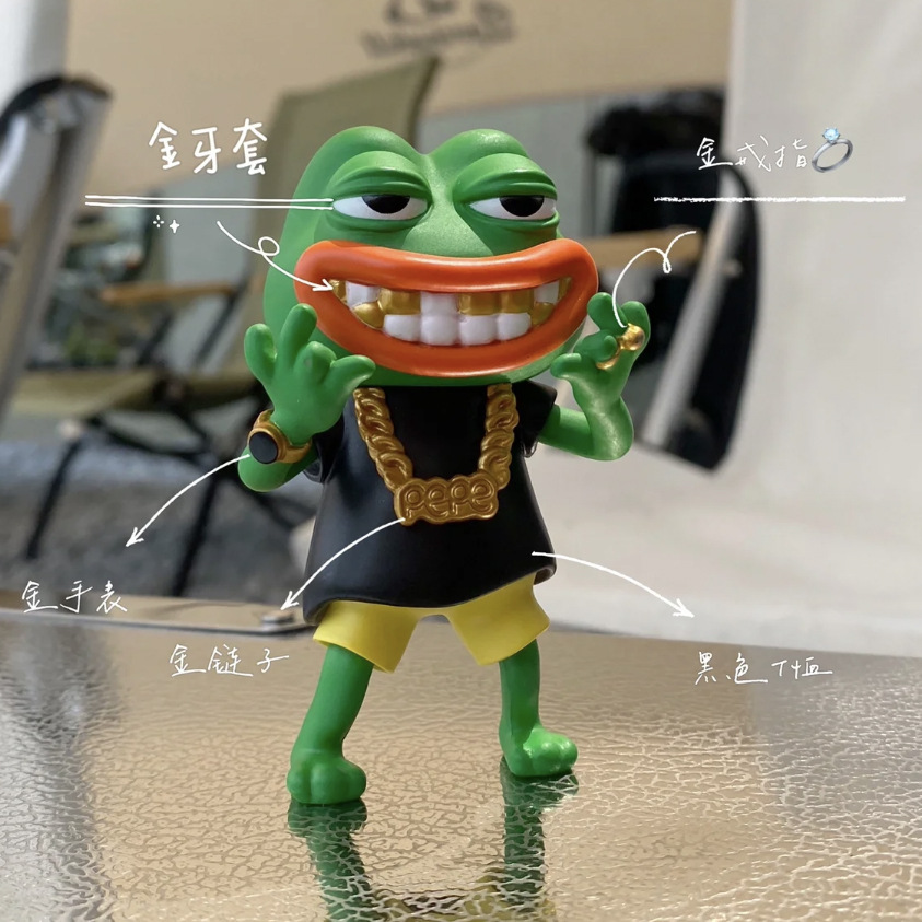 悲伤蛙氪金玩家系列盲盒pepe孤寡青蛙公仔潮玩周边手办礼物摆件