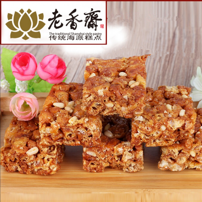 上海特产老香斋一口香松仁味蛋黄酥沙琪玛硬萨其马传统糕点心零食,零食/坚果/特产,中式糕点/新中式糕点,淘宝优惠券,粉丝福利购,淘宝优惠卷