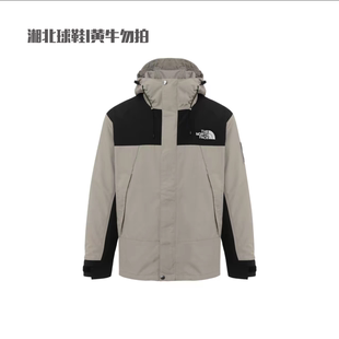 北面正品刺绣logo带肩章拼色冲锋衣NJ3BR08L