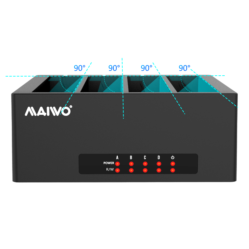 麦沃maiwo 多盘位usb3.0/移动硬盘盒4盘位USB3.0硬盘座 