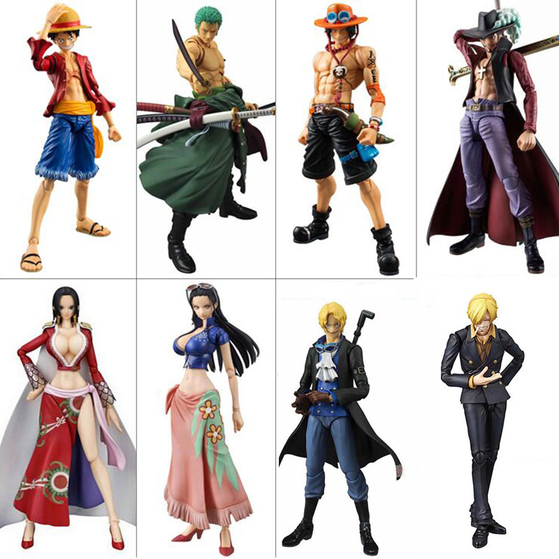 动漫二次元海贼王手办onepiece路飞 索隆 女帝 鹰眼 艾斯关节可动