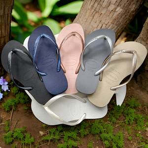 2026新巴西哈瓦那Havaianas slim沙滩防滑外穿细带女士平底人字拖