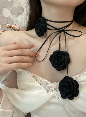 布料布料常规链女性花朵项链