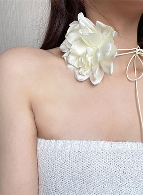 布料布料常规链女性花朵项链