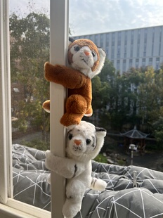 红山动物园小熊猫老虎啪啪圈公仔呆萌毛绒玩具儿童玩偶礼物送女友