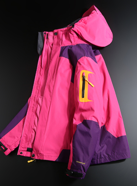 冲锋衣女西藏户外三合一可拆卸加绒加厚防水防风登山滑雪服男外套