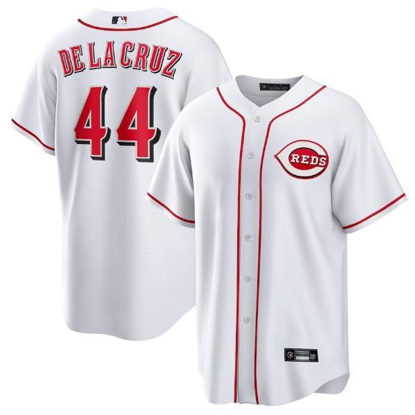 Cincinnati reds 红人队棒球服44号De la cruz 德拉克鲁斯球衣 男