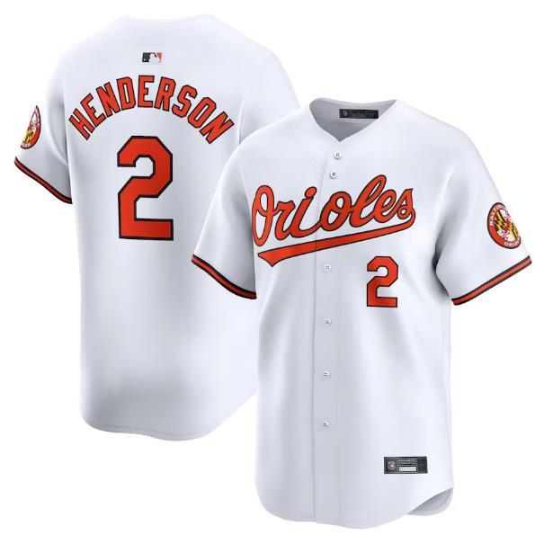 Baltimore Orioles 金莺队橄榄球服2号HENDERSON球衣 刺绣比赛服