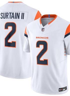 Denver Broncos 丹佛野马橄榄球服 2号SURTAIN II球衣 刺绣比赛服