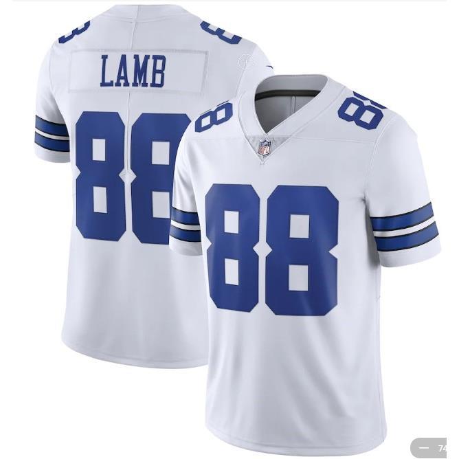 橄榄球服 Dallas Cowboys 达拉斯牛仔球衣88号Lamb 兰姆比赛服
