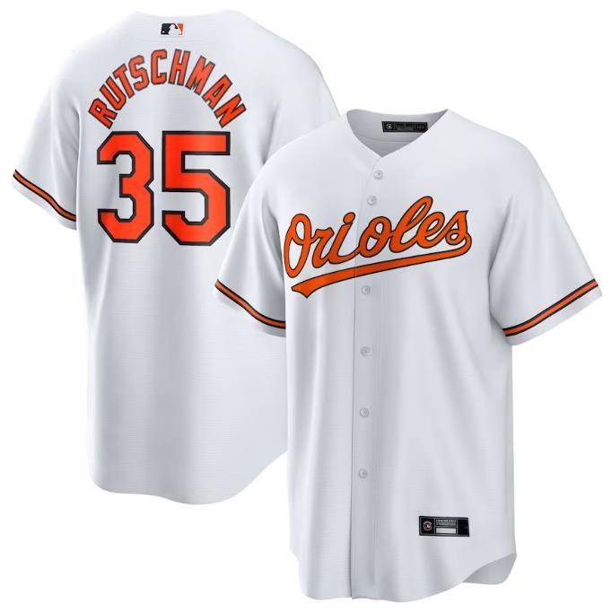 Baltimore Orioles巴尔的摩金莺队棒球服35号Rutschman球衣比赛服
