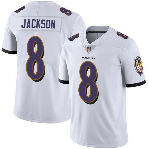 橄榄球服ravens乌鸦队8号Jackson拉马尔.杰克逊球衣比赛训练服