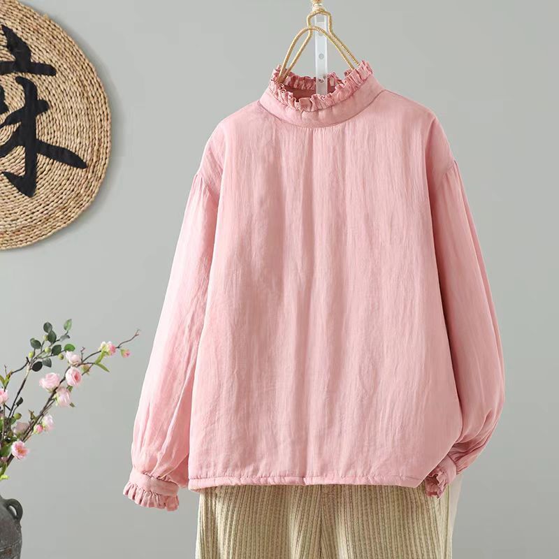 夹棉小棉袄显瘦内搭保暖休闲上衣