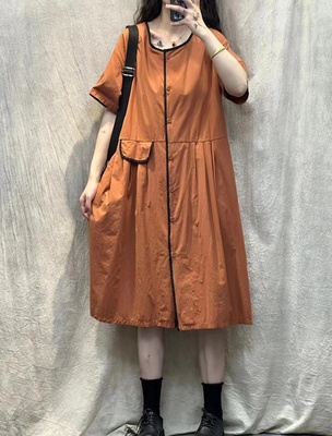 全棉压褶撞色包边一件包邮
