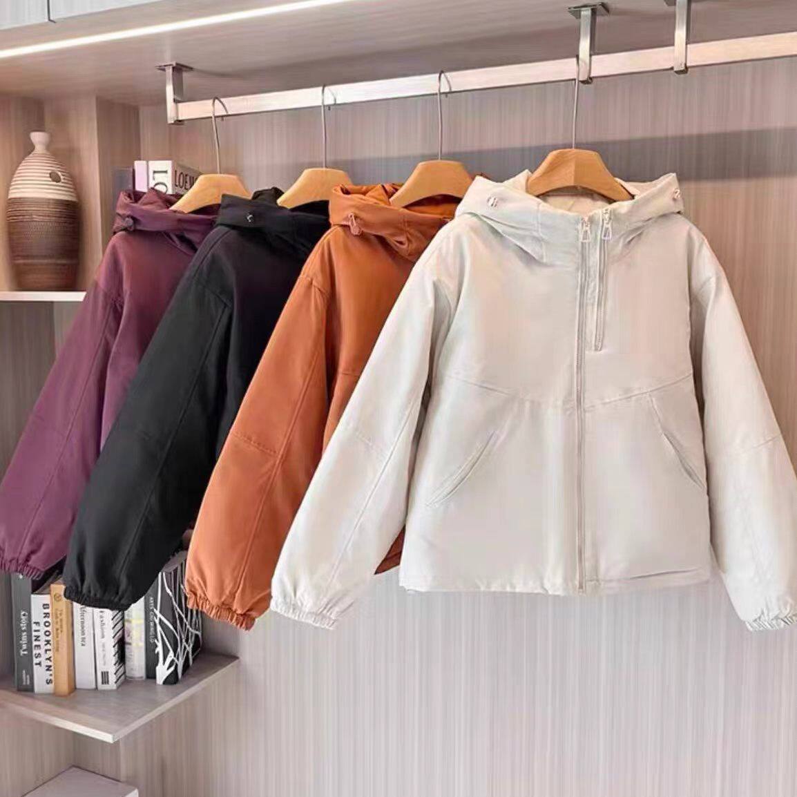 连帽棉服休闲夹棉夹克外套冲锋衣