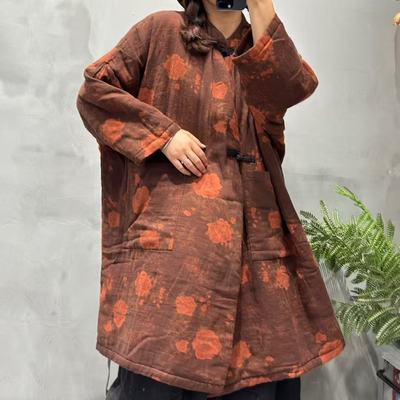 棉衣国风宽松显瘦立领保暖外套女