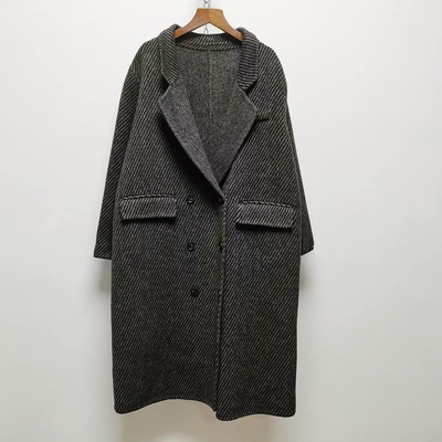 羊绒大衣斜纹毛呢外套呢子大衣女