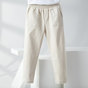 全棉弹力裤 脚纽扣小脚哈伦裤 子休闲长裤 显瘦松紧腰裤 修身 4374特