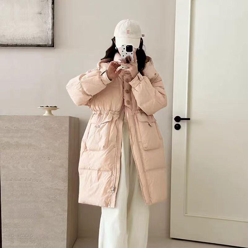 中长款羽绒服韩版白鸭绒保暖外套