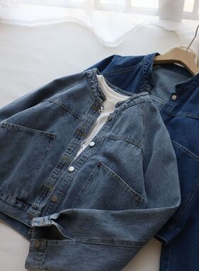 不撞款2025新品热销韩版复古时尚休闲百搭早春短款牛仔外套女